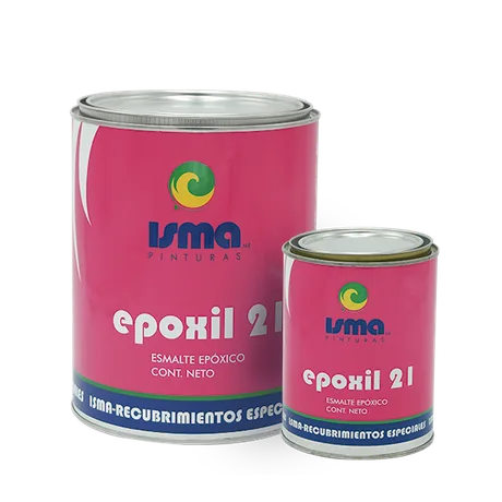 Esmalte epóxico Epoxil 21 de ISMA de México en presentaciones de 1 y 4 litros