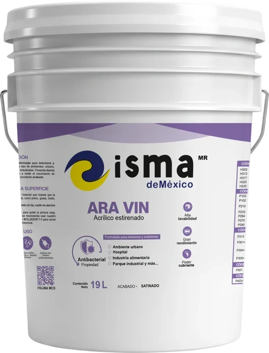 ARA VIN 4 y 19 L de ISMA de México