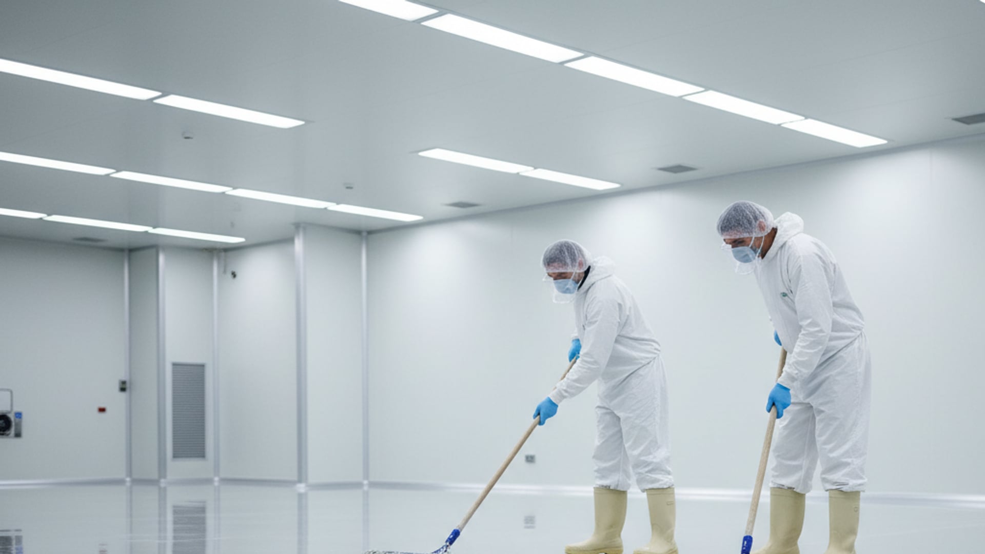 Aplicación de recubrimiento epóxico alimentario en piso de industria alimentaria en México